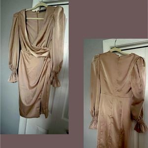 Gold dress with split!